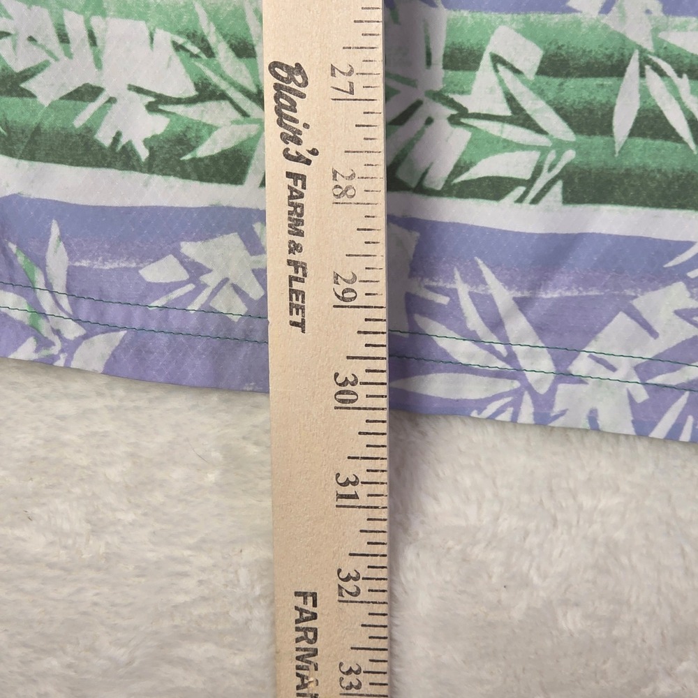 Columbia PFG Mens XL Purple Green‎ Tropical Fish Bamboo Fishing Shirt FM1039 - Picture 8 of 12